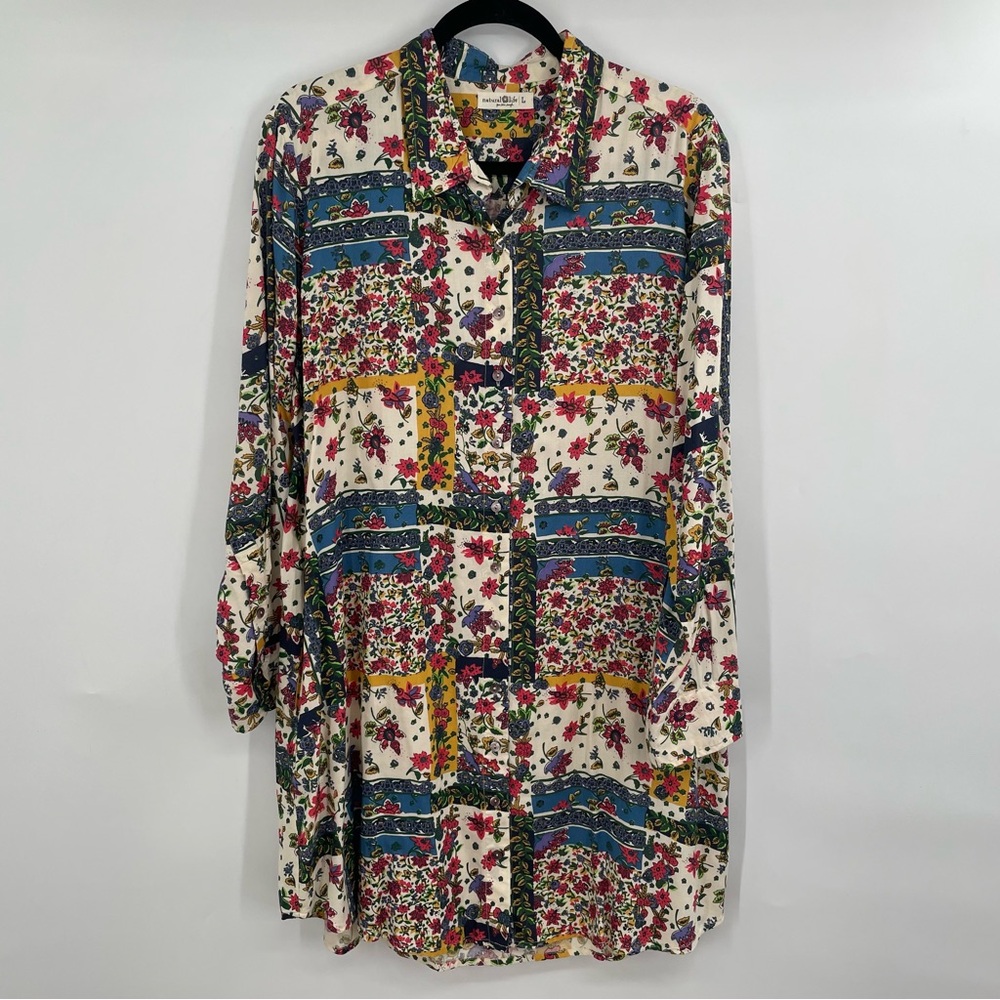 NATURAL LIFE Colorful Floral Long Sleeve Dress - Picture 4 of 14